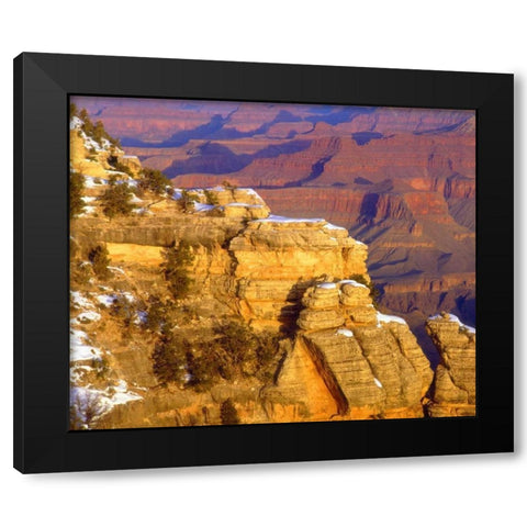 USA, Arizona, Grand Canyon NP in winter Black Modern Wood Framed Art Print with Double Matting by Talbot Frank, Christopher