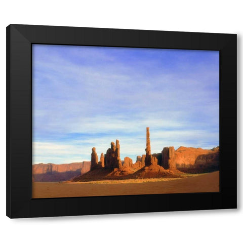 Arizona, Sandstone formations in Monument Valley Black Modern Wood Framed Art Print with Double Matting by Talbot Frank, Christopher