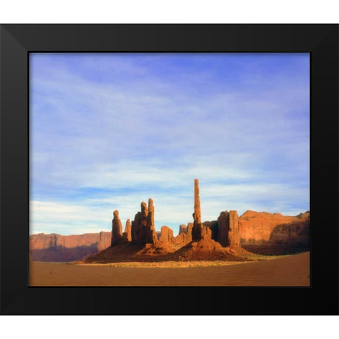 Arizona, Sandstone formations in Monument Valley Black Modern Wood Framed Art Print by Talbot Frank, Christopher