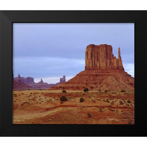 Arizona Sandstone formations in Monument Valley Black Modern Wood Framed Art Print by Talbot Frank, Christopher