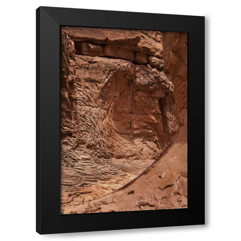 AZ, Grand Canyon, Pattern in sandstone formations Black Modern Wood Framed Art Print by Grall, Don
