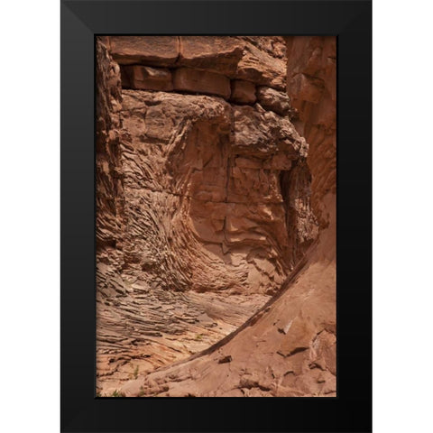 AZ, Grand Canyon, Pattern in sandstone formations Black Modern Wood Framed Art Print by Grall, Don