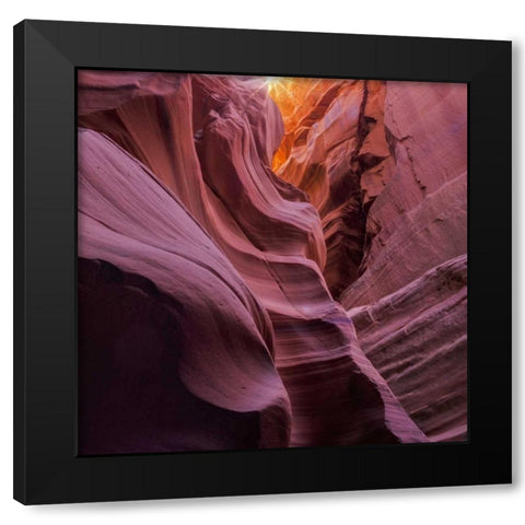 Arizona, Canyon X Formation in sandstone rock Black Modern Wood Framed Art Print with Double Matting by Paulson, Don