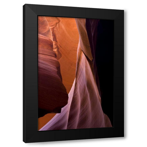 AZ, Sandstone formations in Antelope Canyon Black Modern Wood Framed Art Print with Double Matting by Rotenberg, Nancy