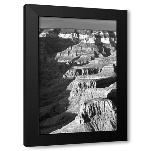 AZ, Grand Canyon, Landscape of eroded formations Black Modern Wood Framed Art Print by Flaherty, Dennis