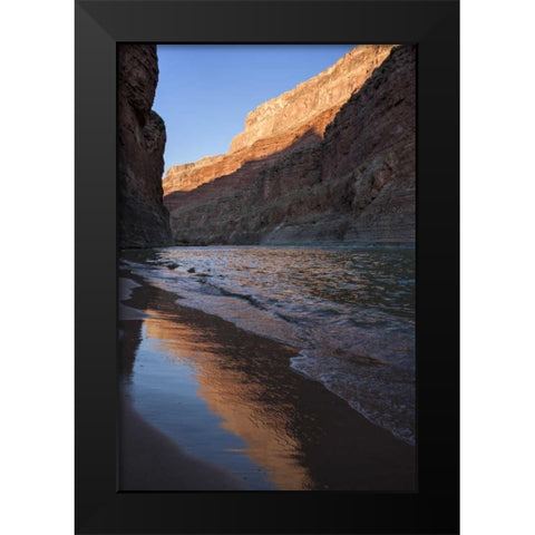 Arizona, Grand Canyon Desert sunrise Black Modern Wood Framed Art Print by Grall, Don