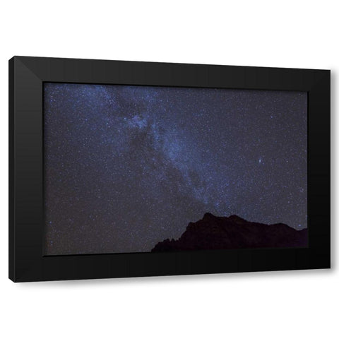 AZ, Grand Canyon, The Milky Way over the rim Black Modern Wood Framed Art Print by Grall, Don