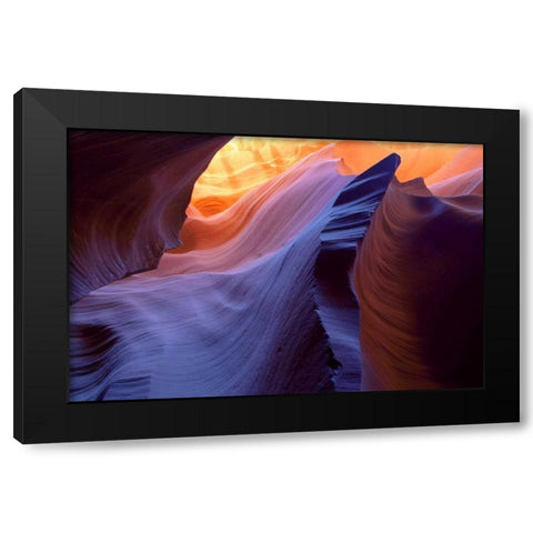 USA, Arizona, Page Slot Canyon scenic Black Modern Wood Framed Art Print by Delisle, Gilles