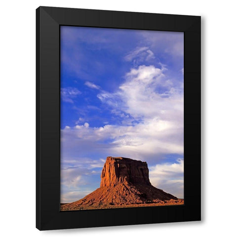 Arizona-Monument Valley Wilson Butte landscape  Black Modern Wood Framed Art Print by Jaynes Gallery