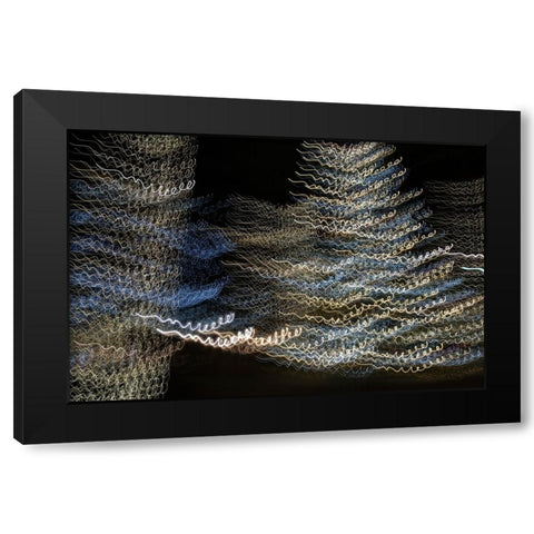 USA-Arizona-Buckeye-Abstract of Christmas tree at night Black Modern Wood Framed Art Print with Double Matting by Jaynes Gallery