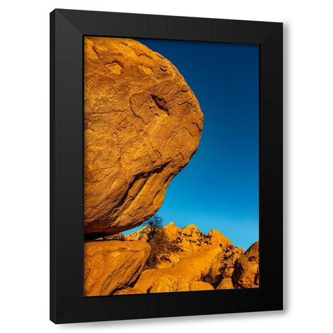 Jumbled granite boulders at Council Rocks in the Dragoon Mountains in the Coronado National Forest- Black Modern Wood Framed Art Print with Double Matting by Haney, Chuck