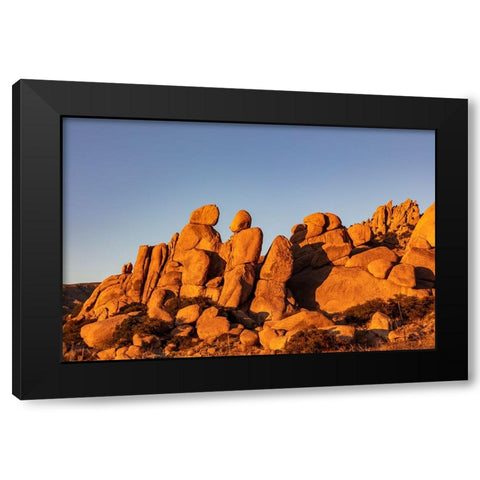 Jumbled granite boulders at Council Rocks in the Dragoon Mountains in the Coronado National Forest- Black Modern Wood Framed Art Print with Double Matting by Haney, Chuck
