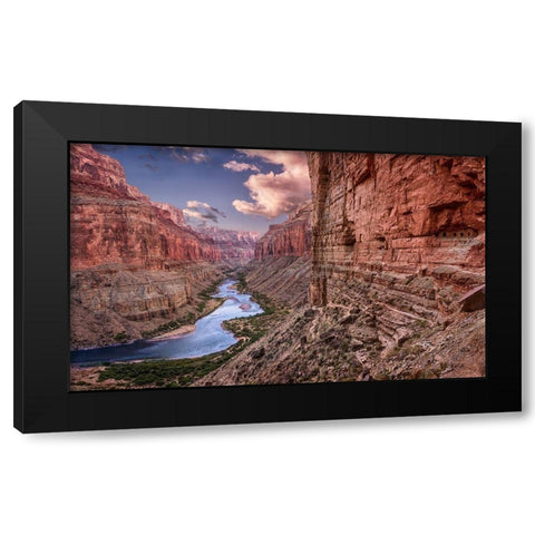 Nankoweap-Grand Canyon Black Modern Wood Framed Art Print with Double Matting by Ford, John