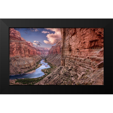 Nankoweap-Grand Canyon Black Modern Wood Framed Art Print by Ford, John