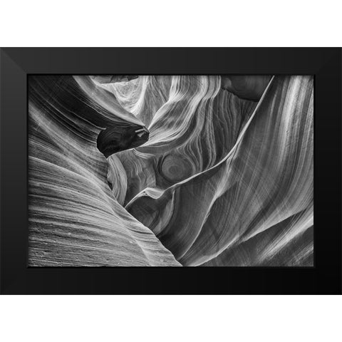 Antelope Canyon-Arizona Black Modern Wood Framed Art Print by Ford, John