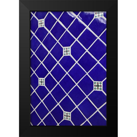 Arizona- USA. Mexican tile wall Black Modern Wood Framed Art Print by Sienda, Jolly