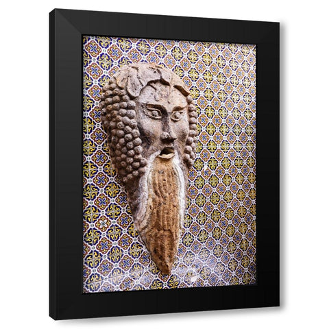 Arizona- USA. Stucco mask Black Modern Wood Framed Art Print by Sienda, Jolly