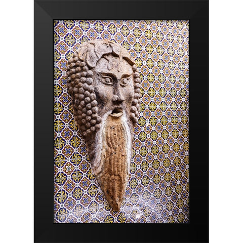Arizona- USA. Stucco mask Black Modern Wood Framed Art Print by Sienda, Jolly