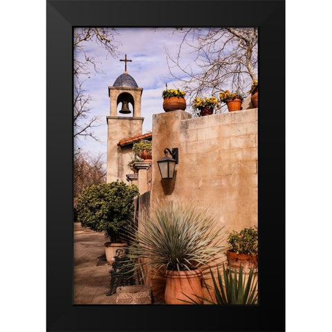 Sedona- Arizona. Tlaquepaque Chapel Black Modern Wood Framed Art Print by Sienda, Jolly