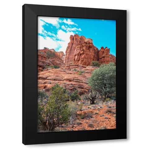 Sedona- Arizona- USA. Red rock formations Black Modern Wood Framed Art Print by Sienda, Jolly