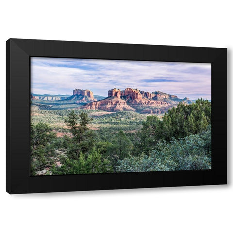 Arizona-Sedona Cathedral Rock Black Modern Wood Framed Art Print by Tilley, Rob