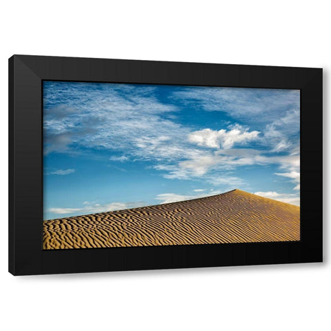 California-Death Valley National Park-Early morning on the Mesquite Flat Dunes Black Modern Wood Framed Art Print by Collins, Ann