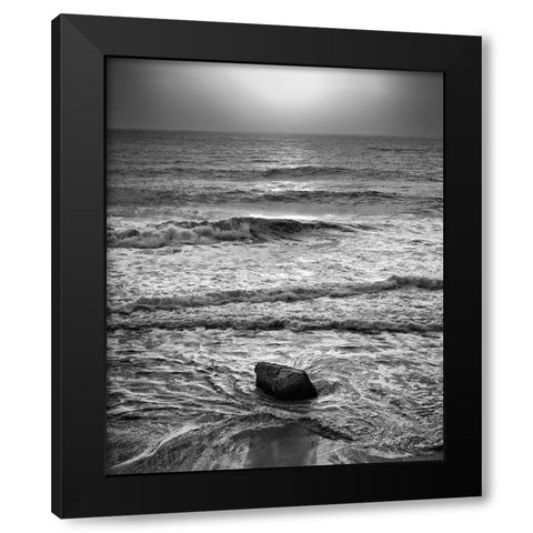 USA-California-Big Sur Sunset at Garrapata State Beach Black Modern Wood Framed Art Print by Collins, Ann