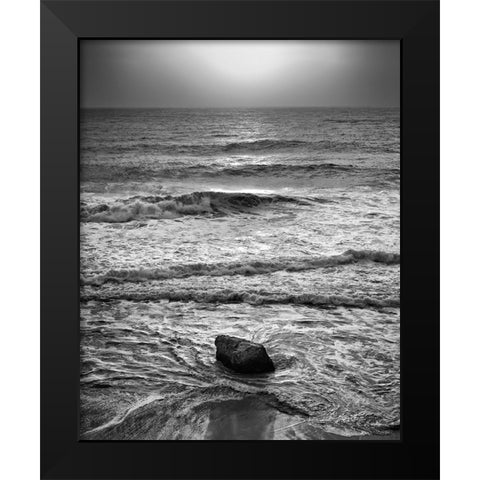 USA-California-Big Sur Sunset at Garrapata State Beach Black Modern Wood Framed Art Print by Collins, Ann