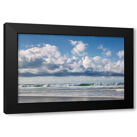 USA-California-La Jolla Waves at La Jolla Shores Beach Black Modern Wood Framed Art Print with Double Matting by Collins, Ann