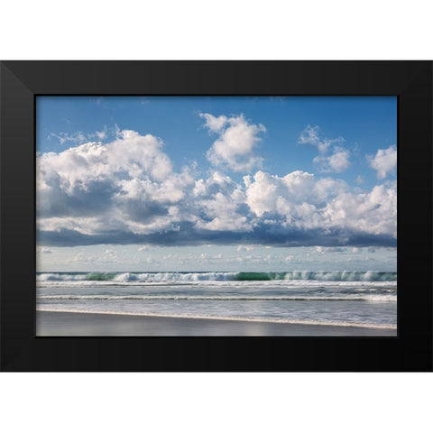 USA-California-La Jolla Waves at La Jolla Shores Beach Black Modern Wood Framed Art Print by Collins, Ann