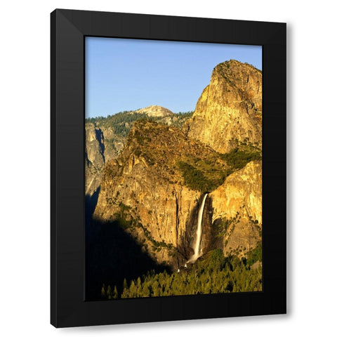 Bridalveil Fall-Yosemite National Park-California Black Modern Wood Framed Art Print by Jones, Adam