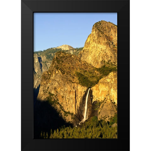 Bridalveil Fall-Yosemite National Park-California Black Modern Wood Framed Art Print by Jones, Adam