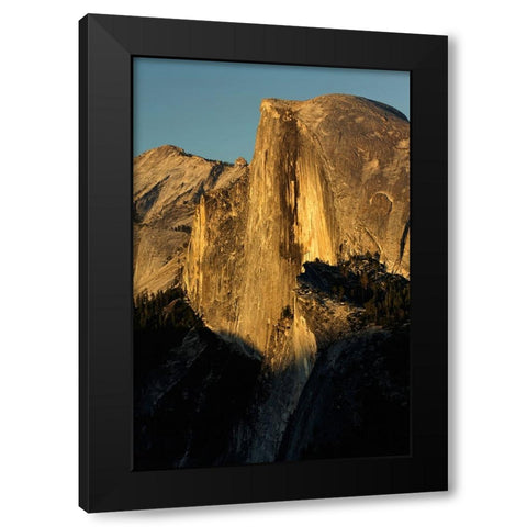 Half Dome at sunset from Glacier Point-Yosemite National Park-California Black Modern Wood Framed Art Print by Jones, Adam