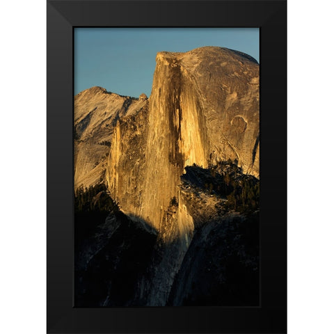 Half Dome at sunset from Glacier Point-Yosemite National Park-California Black Modern Wood Framed Art Print by Jones, Adam