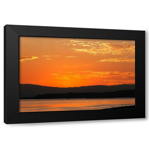 Sunrise-Mono Lake-California Black Modern Wood Framed Art Print with Double Matting by Jones, Adam