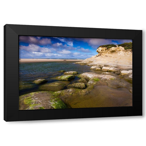 San Gregorio Beach-Big Sur-California-USA Black Modern Wood Framed Art Print by Miller, Anna