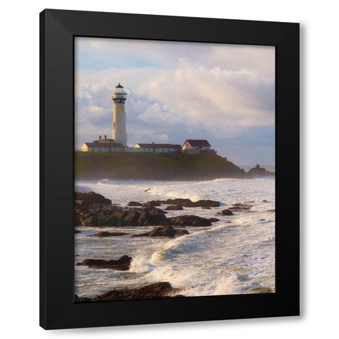 Pigeon Point Lighthouse-Big Sur-California-USA Black Modern Wood Framed Art Print by Miller, Anna