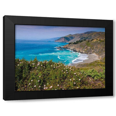 Big Sur Coastal Cliffs-California-USA Black Modern Wood Framed Art Print with Double Matting by Miller, Anna