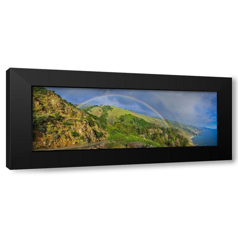 Rainbow-Big Sur Area-California-USA Black Modern Wood Framed Art Print with Double Matting by Miller, Anna