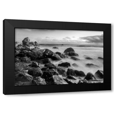 Muir Beach Dusk-Marin County-California-USA Black Modern Wood Framed Art Print with Double Matting by Miller, Anna