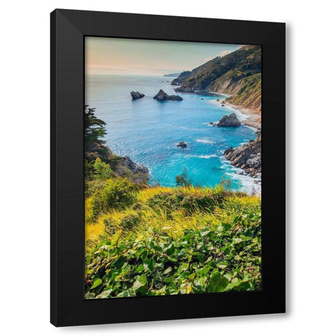 Big Sur Area-California-USA Black Modern Wood Framed Art Print by Miller, Anna