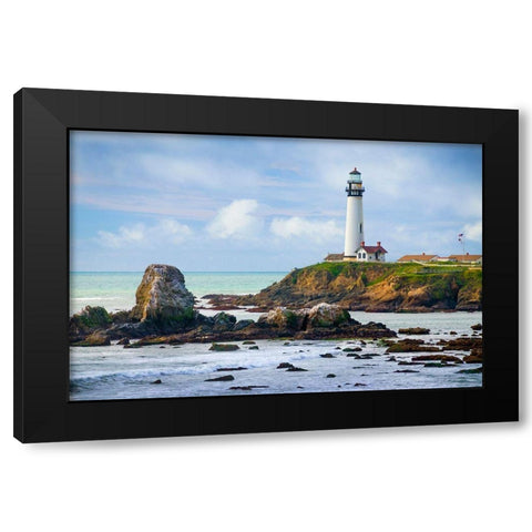Pigeon Point Lighthouse-Big Sur-California-USA Black Modern Wood Framed Art Print with Double Matting by Miller, Anna