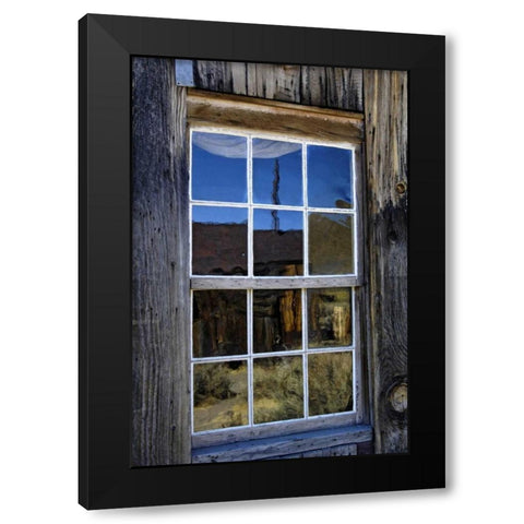 CA, Bodie State Park, Ghost town building Black Modern Wood Framed Art Print with Double Matting by Kirkland, Dennis