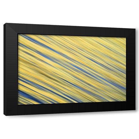 CA, La Jolla Abstract blur of ocean at dawn Black Modern Wood Framed Art Print by Morris, Arthur