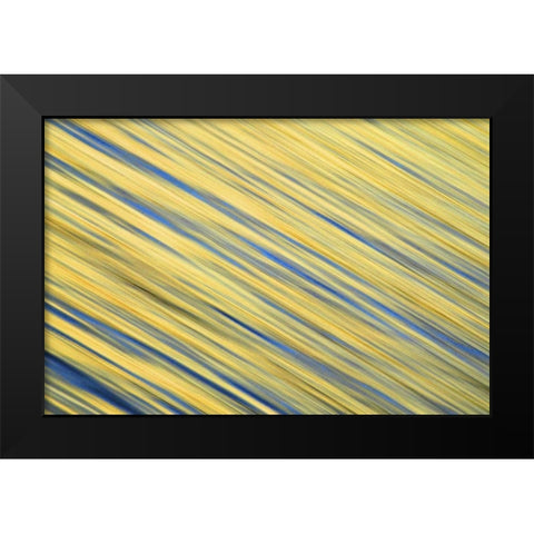 CA, La Jolla Abstract blur of ocean at dawn Black Modern Wood Framed Art Print by Morris, Arthur