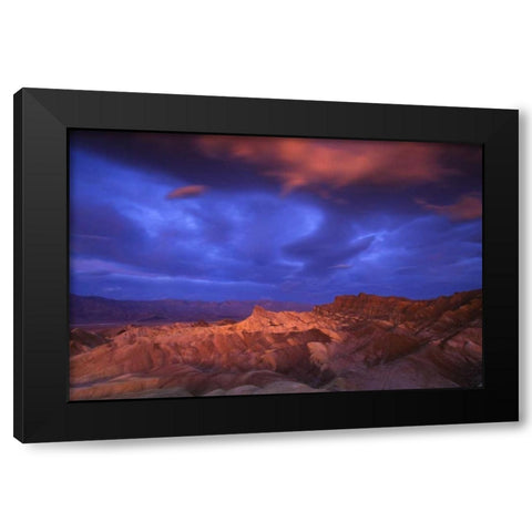 CA, Death Valley NP Sunrise at Zabriskie Point Black Modern Wood Framed Art Print by Kaveney, Wendy