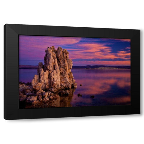 California, Mono Lake Sunrise on tufa formations Black Modern Wood Framed Art Print by Carter, Jean