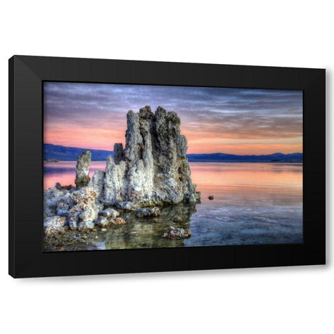 California, Mono Lake Sunrise on tufa formations Black Modern Wood Framed Art Print by Carter, Jean