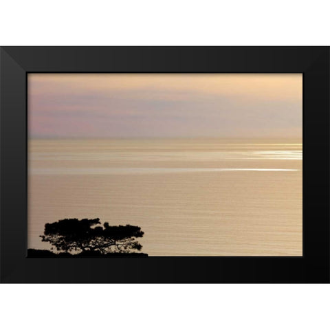 USA, California, La Jolla Sunset on ocean Black Modern Wood Framed Art Print by Paulson, Don
