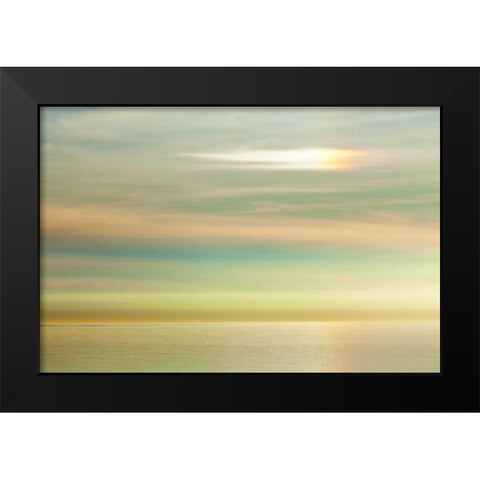 USA, California, La Jolla Sunset on ocean Black Modern Wood Framed Art Print by Paulson, Don